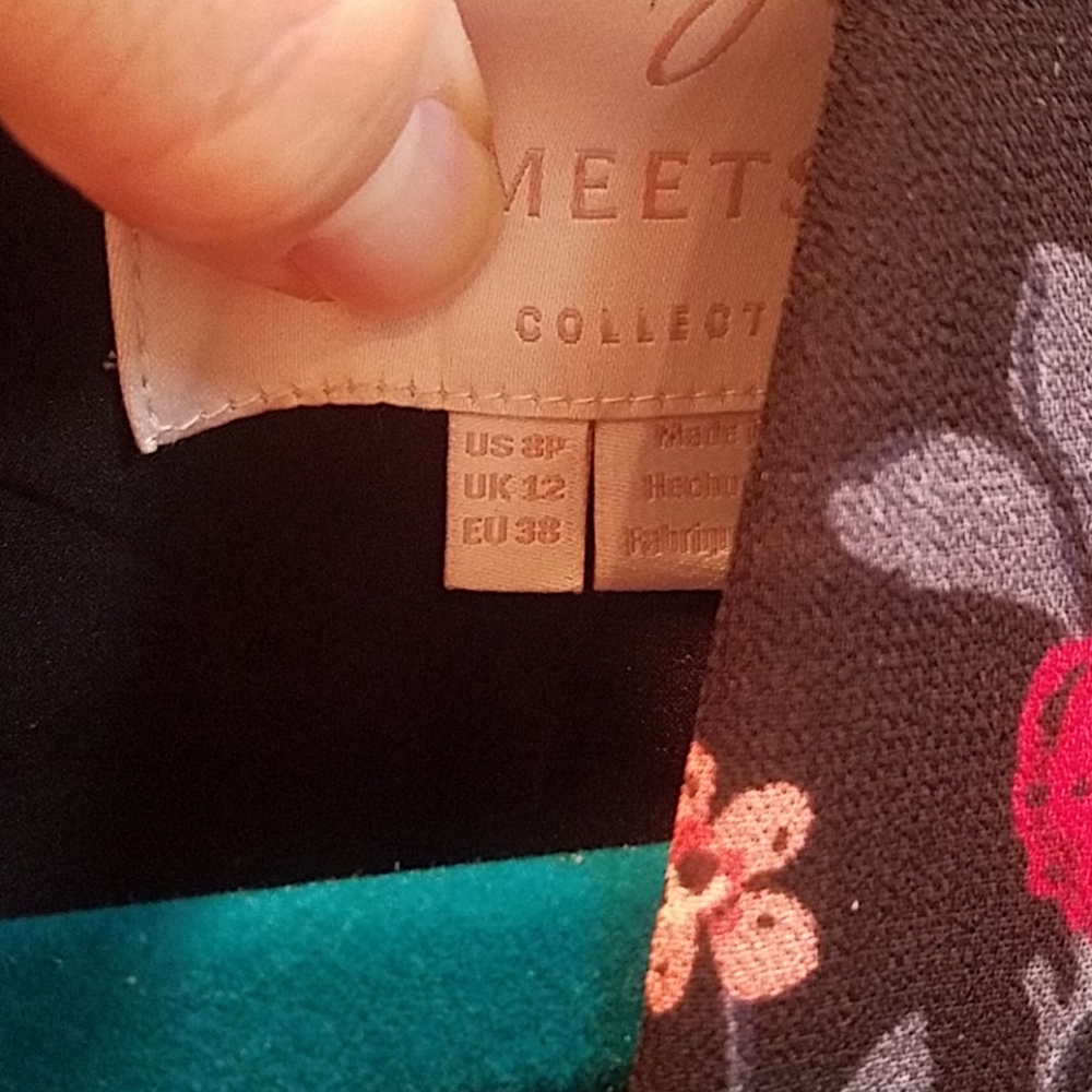 NWOT Gal Meets Glam Floral Black Cherry Midi Dress - Picture 10 of 14